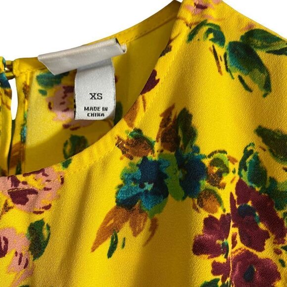 Marigold Floral Sleeveless Dress Size XS - Picture 3 of 6
